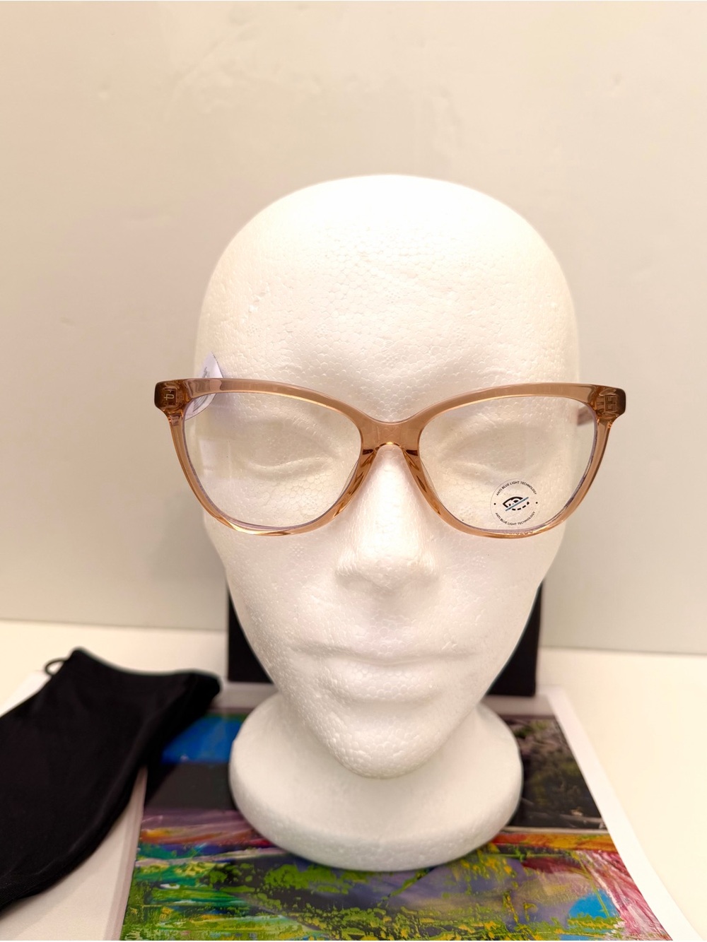 Prive Revaux The Chloe Blush Anti Blue Light Translucent Champagne Glasses